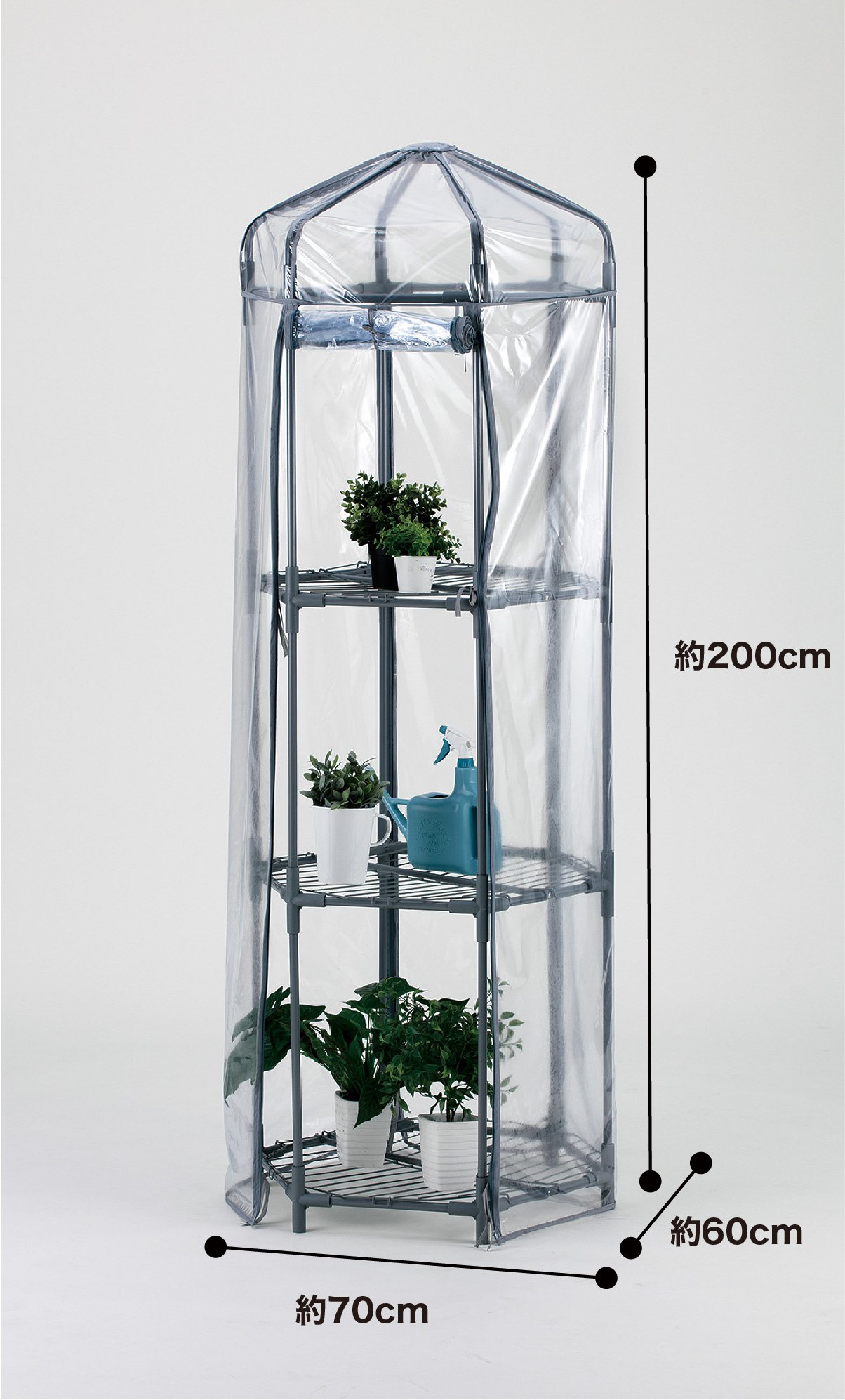 Amazon | 武田コーポレーション/温室【ヘキサゴン 温室】グレー